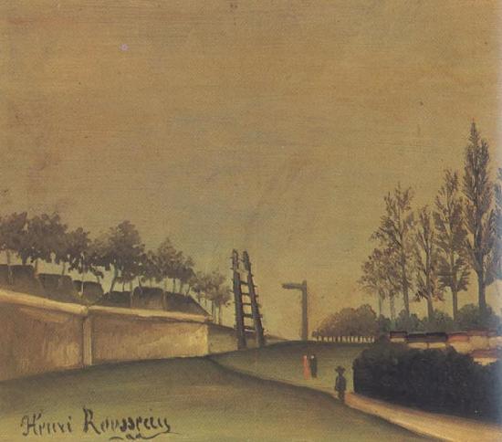 Henri Rousseau View of Vanves to the Left of the Gate of Vanves oil painting picture